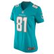 Women's Miami Dolphins Durham Smythe Nike Aqua Game Jersey