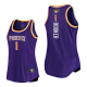 Women's Phoenix Suns #1 Devin Booker 2021 NBA Playoffs Tank Purple Jersey