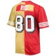 Men's San Francisco 49ers Jerry Rice Mitchell & Ness Scarlet/Gold Big & Tall Split Legacy Retired Player Replica Jersey