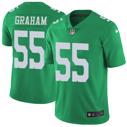 Nike Philadelphia Eagles #55 Brandon Graham Green Men's Stitched NFL Limited Rush Jersey