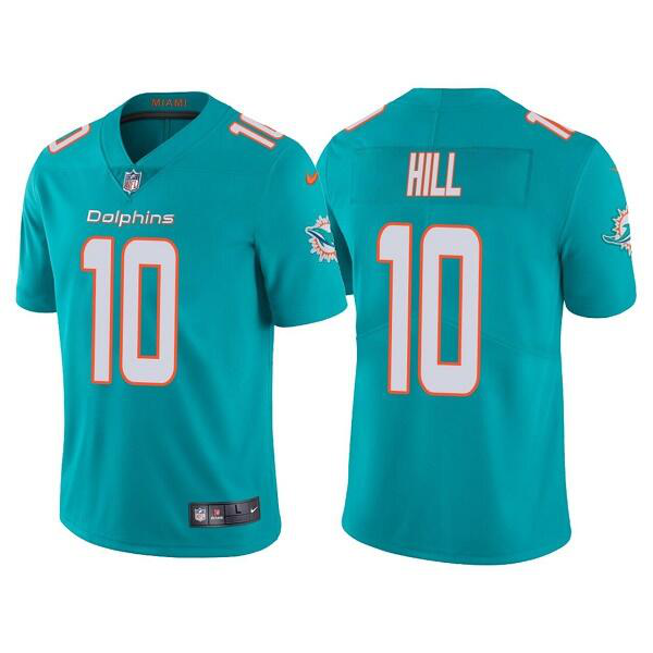 Youth Miami Dolphins #10 Tyreek Hill Aqua Vapor Untouchable Limited Stitched Football Jersey