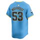 Men's Milwaukee Brewers Brandon Woodruff Nike Powder Blue City Connect Limited Player Jersey