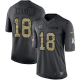 Nike Green Bay Packers #18 Randall Cobb Black Men's Stitched NFL Limited 2016 Salute To Service Jersey