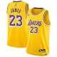 Youth Los Angeles Lakers LeBron James Nike Gold Swingman Jersey - Icon Edition