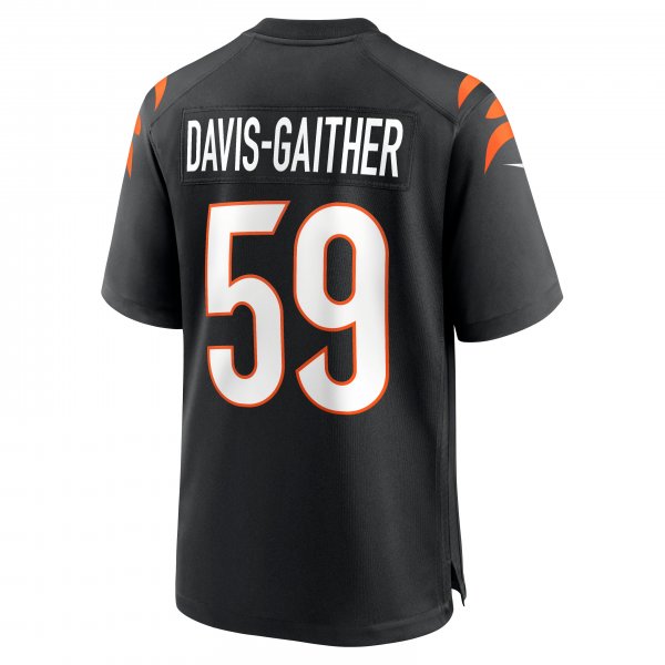 Men's Cincinnati Bengals Akeem Davis-Gaither Nike Black Game Player Jersey