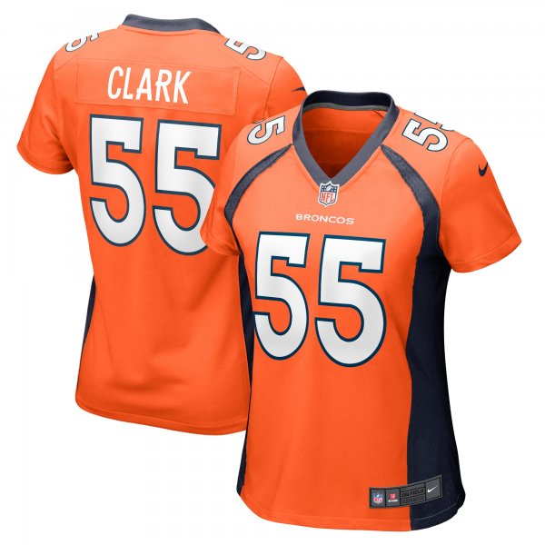 Women's Denver Broncos Frank Clark Nike  Orange Team Game Jersey