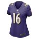 Women's Baltimore Ravens Tylan Wallace Nike Purple Game Jersey