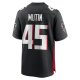 Men's Atlanta Falcons Donavan Mutin Nike  Black  Game Jersey