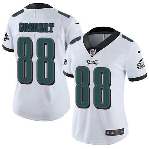 Nike Philadelphia Eagles #88 Dallas Goedert White Women's Stitched NFL Vapor Untouchable Limited Jersey