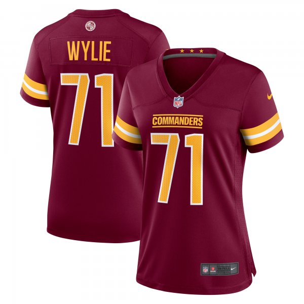 Women's Washington Commanders Andrew Wylie Nike Burgundy Game Player Jersey