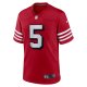 Men's San Francisco 49ers Trey Lance Nike Scarlet Alternate Game Jersey