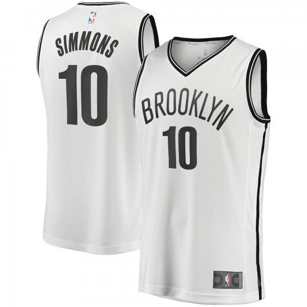 Men's Brooklyn Nets Ben Simmons Fanatics White Fast Break Replica Jersey - Association Edition