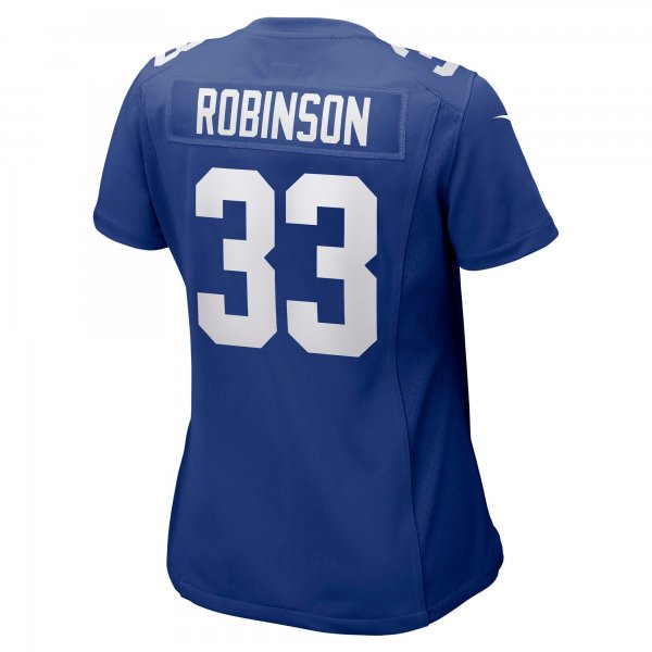 Women's New York Giants Aaron Robinson Nike Royal Game Player Jersey