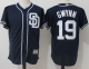 San Diego Padres #19 Tony Gwynn Navy Blue New Cool Base Stitched MLB Jersey