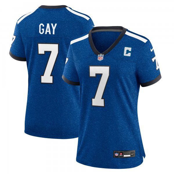 Women's Indianapolis Colts Matt Gay Nike Royal Indiana Nights Alternate Game Jersey