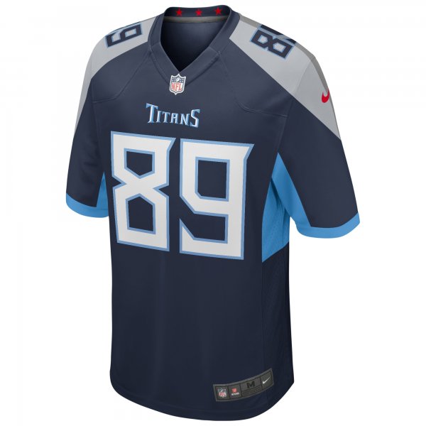 Men's Tennessee Titans Frank Wycheck Nike Navy Game Retired Player Jersey