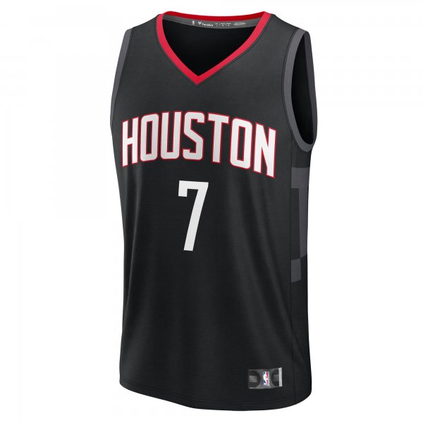 Youth Houston Rockets Cam Whitmore Fanatics Black Fast Break Replica Player Jersey - Statement Edition