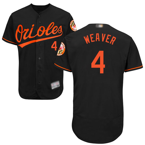 Baltimore Orioles #4 Earl Weaver Black Flexbase Collection Stitched MLB Jersey