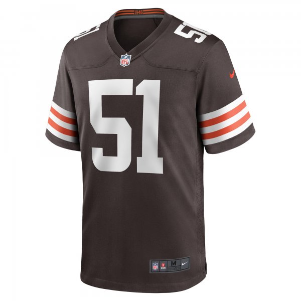 Men's Cleveland Browns Jordan Kunaszyk Nike Brown Game Player Jersey