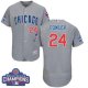 Chicago Cubs #24 Dexter Fowler Grey Flexbase Collection Road 2016 World Series Champions Stitched MLB Jersey