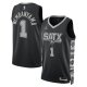 Unisex San Antonio Spurs Victor Wembanyama Jordan Brand Black Swingman Jersey - Statement Edition