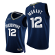 Men's Memphis Grizzlies #12 Ja Morant 2021-22 75th Diamond Anniversary Navy City Edition NBA Jersey