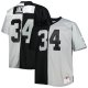 Men's Las Vegas Raiders Bo Jackson Mitchell & Ness Black/Silver Big & Tall Split Legacy Retired Player Replica Jersey