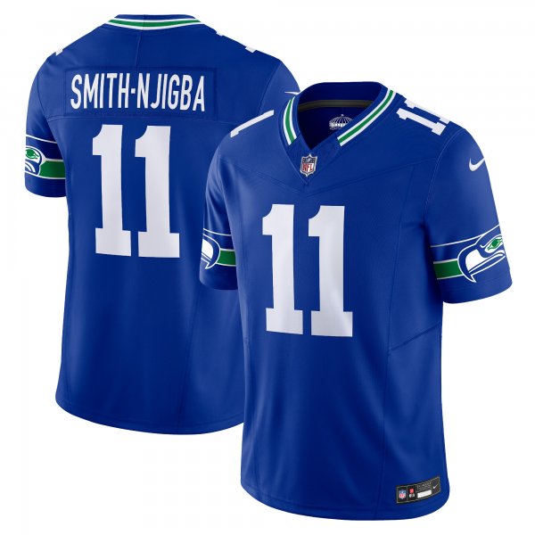 Men's Seattle Seahawks Jaxon Smith-Njigba Nike Royal Alternate Vapor F.U.S.E. Limited Jersey