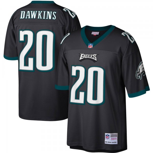 Men's Philadelphia Eagles Brian Dawkins Mitchell & Ness Black Legacy Replica Jersey