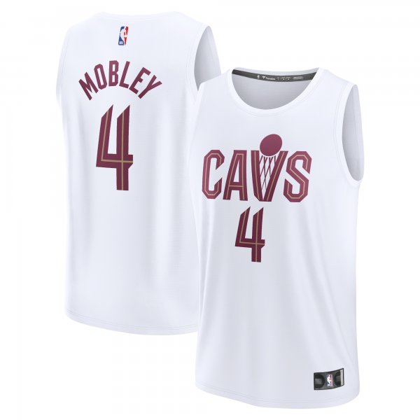 Men's Cleveland Cavaliers Evan Mobley Fanatics White Fast Break Replica Jersey - Association Edition