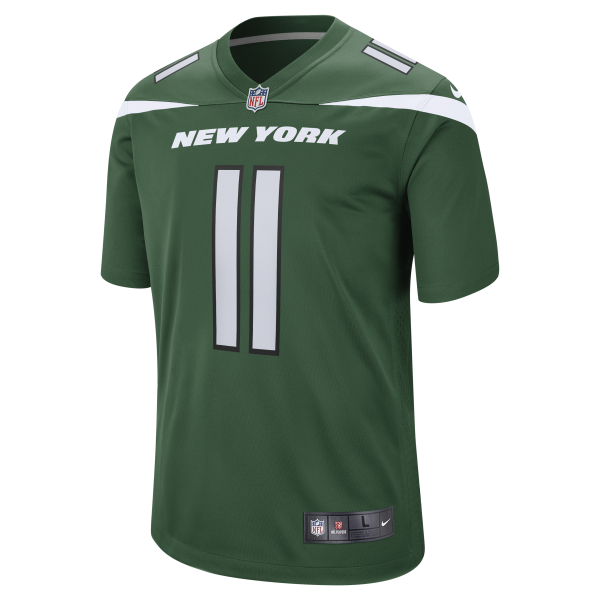 Men's New York Jets Jermaine Johnson II Nike Gotham Green Game Jersey