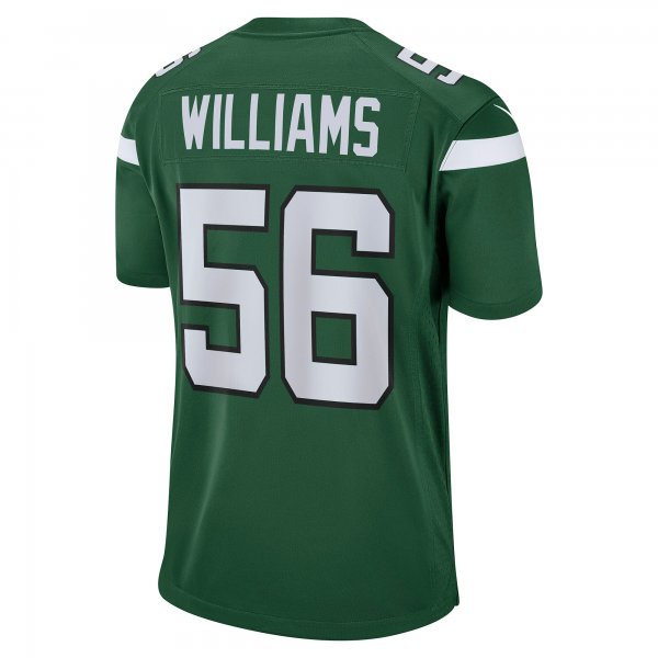 Men's New York Jets Quincy Williams Nike Gotham Green Game Jersey