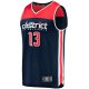 Men's Washington Wizards Jordan Poole Fanatics Navy Fast Break Player Jersey - Statement Edition