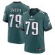 Men's Philadelphia Eagles Lecitus Smith Nike Midnight Green  Game Jersey