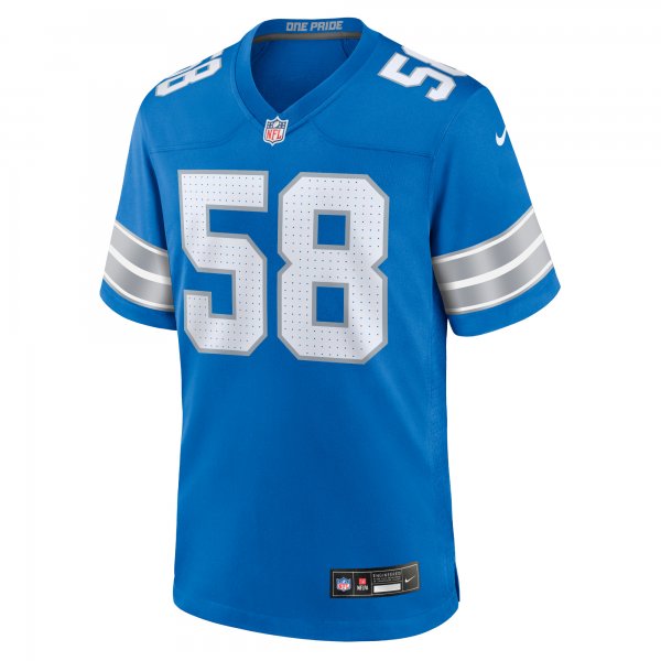 Men's Detroit Lions Penei Sewell Nike Blue Game Jersey