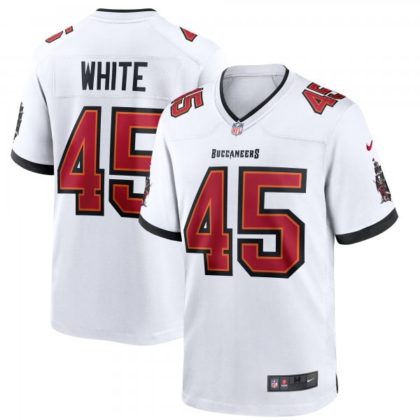 Men's Tampa Bay Buccaneers Devin White Nike White Game Jersey