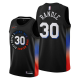 New York Knicks #30 Julius Randle Black 2020-21 City Edition Men's Jersey