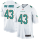 Men's Nike Miami Dolphins #43 Andrew Van Ginkel White Game Jersey