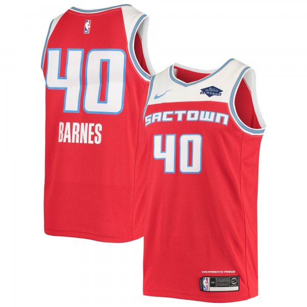 Men's Sacramento Kings Harrison Barnes Nike Red Swingman Jersey