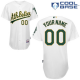 Oakland Athletics White Men's Customized Cool Base MLB Jersey