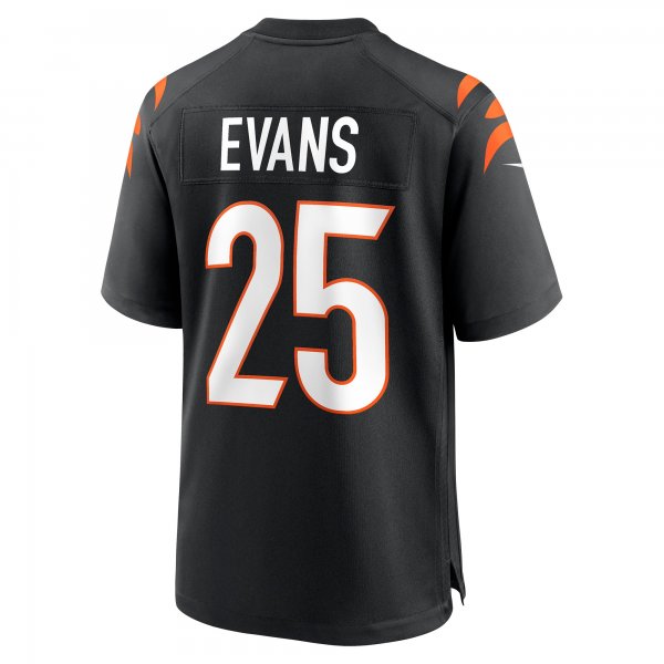 Men's Cincinnati Bengals Chris Evans Nike Black Game Jersey