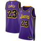 Men's Los Angeles Lakers #23 Lebron James Unisex 2022-23 Jordan Brand Statement Edition Purple Swingman Jersey