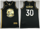 Men's Golden State Warriors #30 Stephen Curry NEW 2020 Black Golden Edition Nike Swingman Jersey