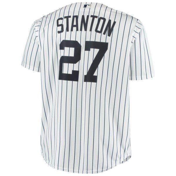 Men's New York Yankees Giancarlo Stanton White Big & Tall Replica Player Jersey