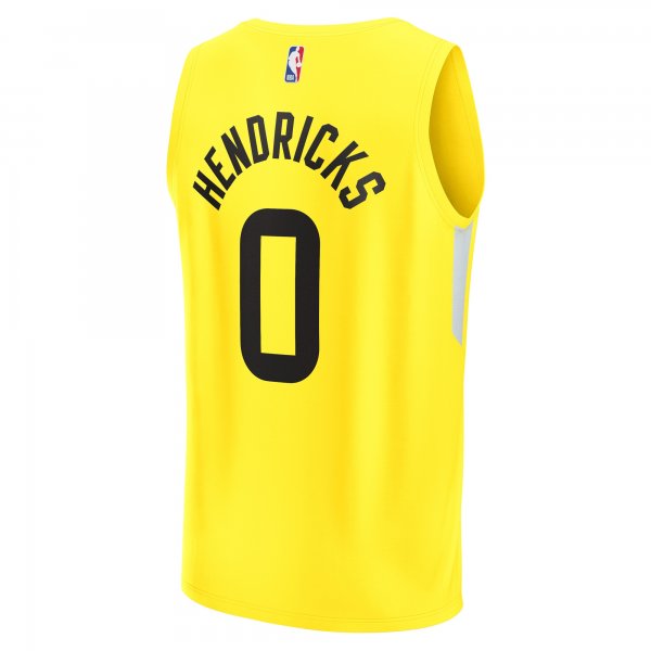 Youth Utah Jazz Taylor Hendricks Fanatics Yellow  Fast Break Replica Jersey - Icon Edition