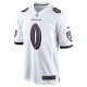 Men's Baltimore Ravens Roquan Smith Nike White  Game Jersey