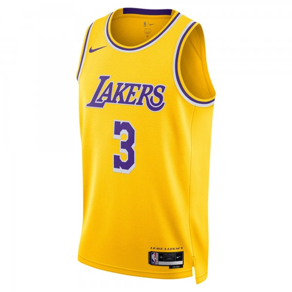 Unisex Los Angeles Lakers Anthony Davis Nike Gold Swingman Jersey - Icon Edition