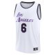 Men's Los Angeles Lakers LeBron James Fanatics White Fastbreak Jersey - City Edition