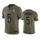 Los Angeles Rams Jalen Ramsey Olive 2022 Salute To Service Jersey #5