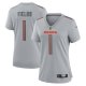 Women's Chicago Bears Justin Fields Nike Gray Atmosphere Fashion Game Jersey